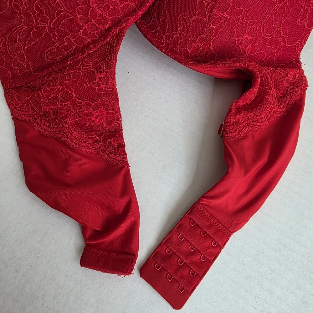 JOYSPUN Women's Red Lace Push Up Bra
